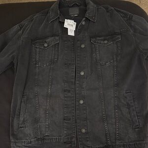 American Eagle Outfitters Black Denim Jacket
